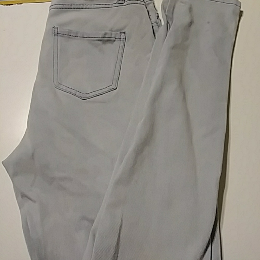Light denim jeggings